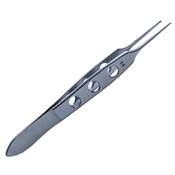 Iowa State Fixation Forceps, Flat Handle With Polished Finish, Straight Shafts, 1 X 2 Teeth, And Overall Length Of 3 3/8" (86mm) 